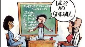 funny student led conference image